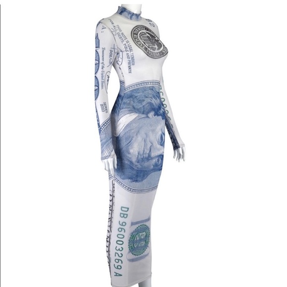 Woman $ Long Pencil Dress - Picture 2 of 6